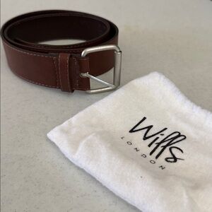 Wills London Brown Leather Belt